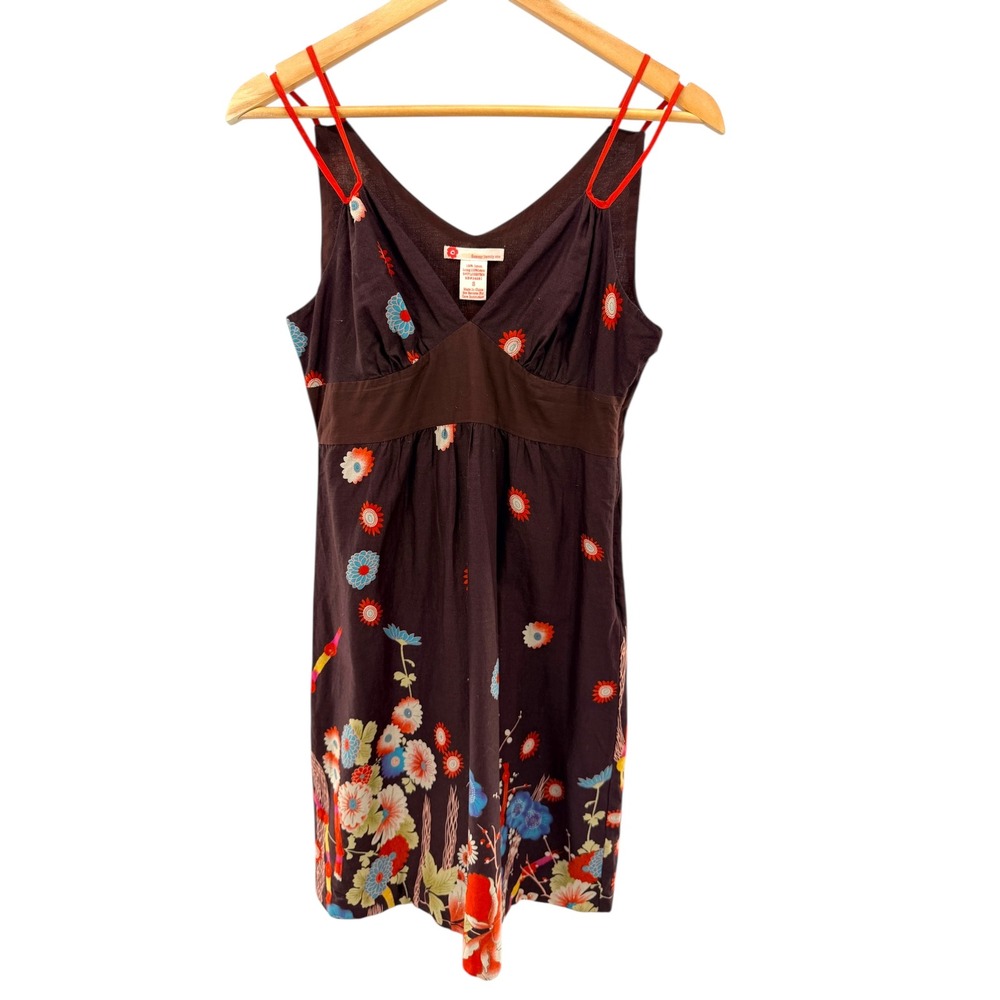 Forever 21 Floral Empire Waist‎ Midi Dress Cottagecore Boho Y2K V-Neck Small